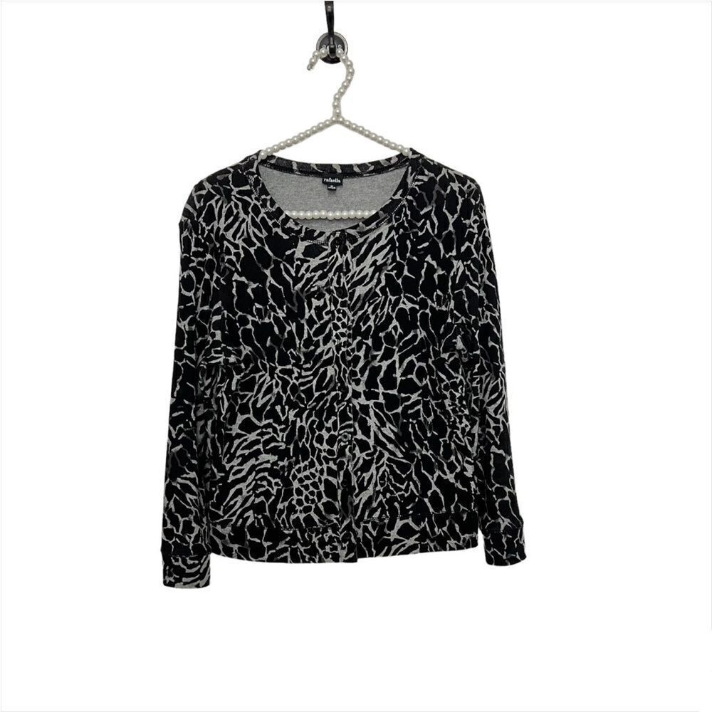 Rafaella Long Sleeve Button Front Button Down Cardigan Women’s Size Small